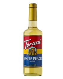 White Peach syrup bottle