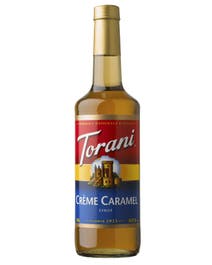 Crème Caramel syrup bottle