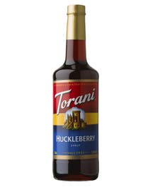 Huckleberry syrup bottle