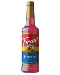 Hibiscus syrup bottle