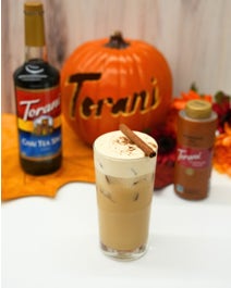 Chai Latte with Pumpkin Pie Cold Foam 